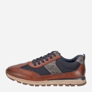 Sneakersy męskie skórzane Rieker B0507-24 44 (9.5UK) Brązowe (4061811556625). Buty sportowe męskie