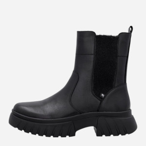 Sztyblety damskie skórzane Rieker W1876-00 39 (6UK) Czarne (4061811470181). Buty za kostkę damskie
