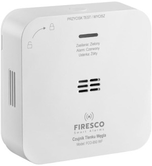 Czujnik czadu Firesco FCO-850 WF (FIR-FCO-850WF). Czujniki alarmowe