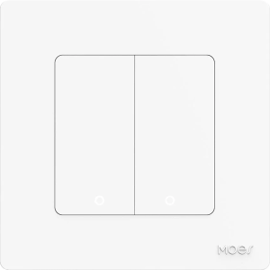 Przełącznik ścienny Moes TUYA ZS-SR-EU2-WH-MS Star Ring Zigbee Biały (5902135155943). Inteligentne włączniki