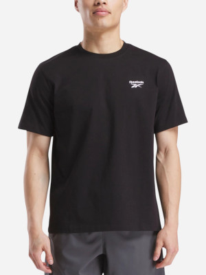Koszulka męska bawełniana Reebok Cody Small Logo Crew Neck S 100240910 L Czarna (1200175470786). T-shirty męskie