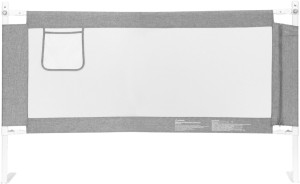 Barierka ochronna na łóżko EcoToys szara 150x61x25 cm (5905817006441). Bezpieczeństwo w pokoju dziecięcym