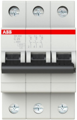 Wyłącznik automatyczny ABB SH203-C25 (2CDS213001R0254). Wyłączniki Automatyczne