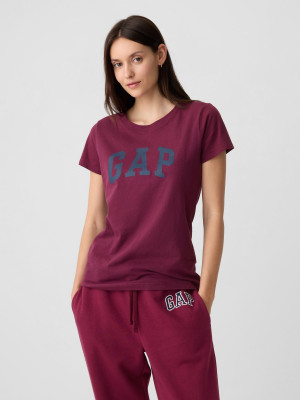 Koszulka damska bawełniana GAP 729555-07 S Bordowa. T-shirty damskie