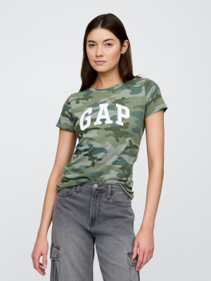 Koszulka damska bawełniana Gap 729555-10 L Kamuflażowa. T-shirty damskie