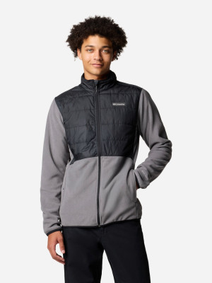 Bluza męska rozpinana streetwear polarowa Columbia Basin Butte FZ Fleece II 2101761023 XL Szara (195981338225). Bluzy męskie streetwear