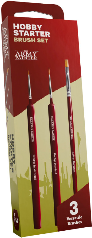 Zestaw pędzli The Army Painter Hobby Starter Brush Set 3 szt (5713799506701). Akcesoria modelarskie