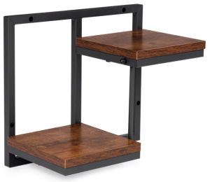Kwietnik ścienny ModernHome by Multistore ME-ATS04 dwupoziomowe półki wiszące ozdoby Loft (5905817007608). Kwietniki
