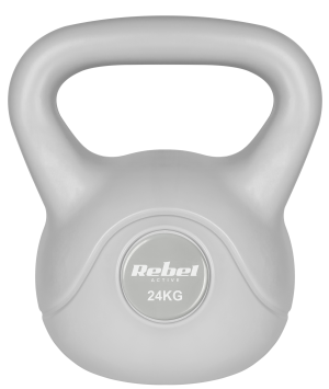Kettlebell Rebel Active RBA-2322G-24 bitumiczny 24 kg Szary (5901890122092). Kettlebell