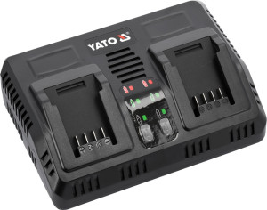 Ładowarka do akumulatorów podwójna YATO 18 V 2.4 A (YT-828499). Akumulatory do elektronarzędzi