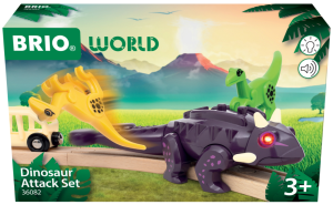Pociąg kolejki Brio World Dino Zestaw Dinozaurów (7312350360820). Kolejki dla dzieci
