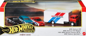 Zestaw pojazdów Mattel Hot Wheels Premium HRT52 4 szt. (194735185344). Autka i pojazdy zabawkowe