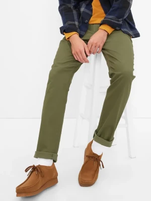 Spodnie chinosy męskie GAP 440943-27 W34L34 Khaki (1200111950303). Spodnie męskie