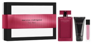 Zestaw damski Narciso Rodriguez For Her Woda perfumowana 100 ml + balsam do ciała 50 ml + woda perfumowana 10 ml (3423222133818). Perfumy damskie