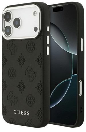 Etui Guess Peony Hot Stamp ScriptMagSafe do iPhone 17 Pro Max Czarny. Etui i pokrowce na telefony