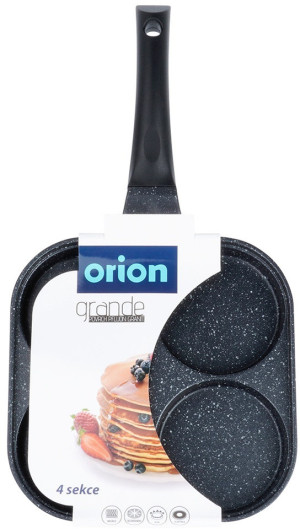 Patelnia do jajek Orion Grande granitowa na 4 otwory 22 cm (8592381196615). Patelnie