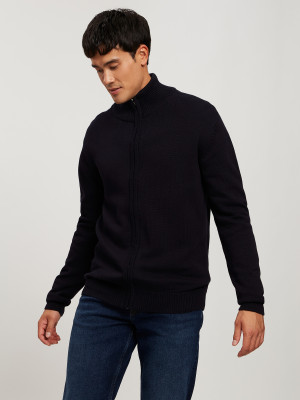 Sweter męski rozpinany na suwak Cross Jeans 34254-001 L Granatowy (8697319664355). Swetry rozpinane męskie