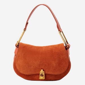 Torebka bagietka damska zamszowa Coccinelle E1PQS580101-R30 Pomarańczowa. Torebki i torby