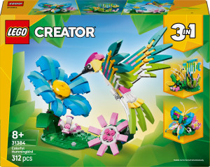 Zestaw klocków LEGO Creator Dzikie zwierzęta: kolorowy koliber 312 elementów (31384). Klocki
