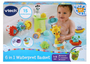 Zestaw kąpielowy Vtech 6 w 1 80-563023 (3417765630231). Zabawki na plażę, do piaskownicy i wanny