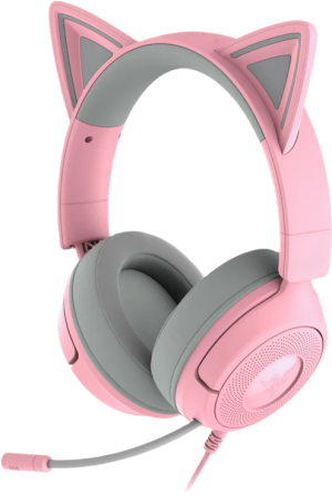 Słuchawki Razer Kraken Kitty V3 X Wired Quartz (RZ04-05350100-R3M1). Słuchawki