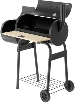 Grill węglowy Lund 99901 okrągły z wędzarnią 60 x 30 cm (5906083093203). Grille ogrodowe