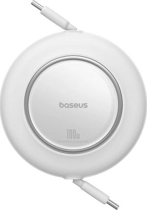Kabel Baseus Free2Pull Mini 100W USB Type-C – USB Type-C 2 m White (6932172668631). Kable, adaptery i przejściówki