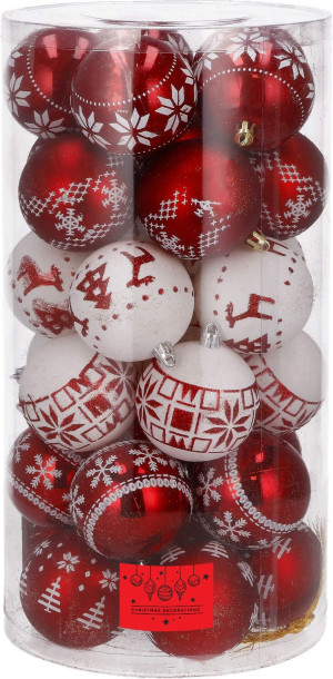 Zestaw bombek choinkowych Springos CA0150 6.5 cm 30 szt (5907719411033). Bombki choinkowe