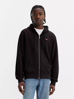 Bluza męska rozpinana streetwear z kapturem Levi`s The Original Hm Zip Up 34584-0016 2XL Czarna (5401043953998). Bluzy męskie streetwear