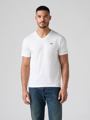 Koszulka męska bawełniana Levi's Original Hm Vneck 85641-0000 S Biała (5400816655619). T-shirty męskie