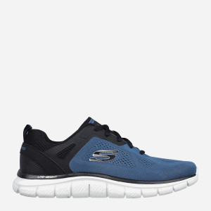 Buty sportowe męskie Skechers Track Broader 232698-BLBK 41 Niebieskie (196989378763). Buty sportowe męskie