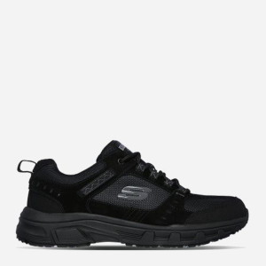 Buty sportowe męskie skórzane Skechers Oak Canyon 51893-BBK 41 Czarne (192283139048). Buty sportowe męskie
