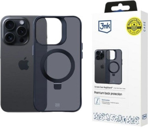 Etui 3mk Smoke Case Mag&Stand do Apple iPhone 16 Pro Black (5903108597241). Etui i pokrowce na telefony