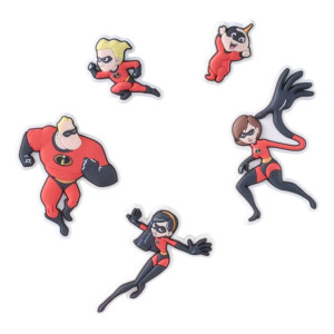 Przypinki do butów Crocs Pixar Incredibles 5 Pck 10017266 5 szt Wielokolorowe. Akcesoria do butów