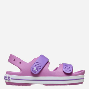Sandały młodzieżowe dziewczęce Crocs Crocband Cruiser Sandal Kids 209423-6WQ 34-35 Ciemnoróżowe. Sandały dziewczęce