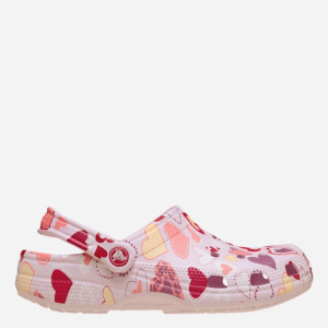 Chodaki dziecięce dla dziewczynki Crocs Classic Vday Clog Kids 209754-7CI 29-30 Różowe. Chodaki dziewczęce