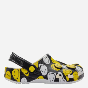 Chodaki dziecięce dla dziewczynki Crocs Classic Smiley Clog K 211694-90H 32-33 Czarne. Chodaki dziewczęce