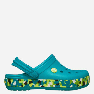 Chodaki dziecięce dla dziewczynki Crocs Crocband Glow Confetti Band Clog K 212523-3BU 33-34 Turkusowe. Chodaki dziewczęce