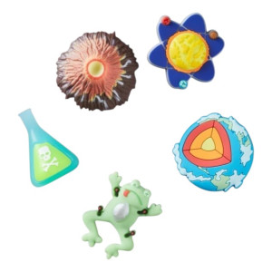 Przypinki do butów Crocs Science Fair 5 Pack 10016025 5 szt Wielokolorowe. Akcesoria do butów