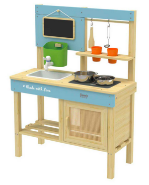 Kuchnia dla dzieci Classic World Outdoor Play Drewniana 7 elementów 50619 (6927049056192). Zestawy zabawek dla dzieci