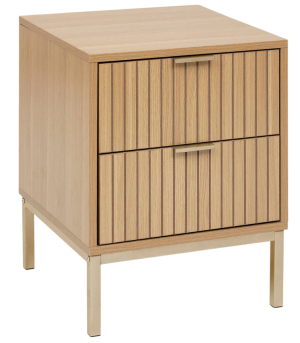 Szafka nocna 5five Simply Smart Tasso z dwoma szufladami 40 x 40 x 52.5 cm (3560232961854). Szafki nocne
