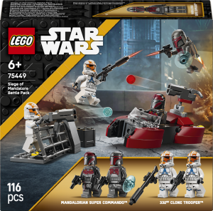 Zestaw klocków LEGO Star Wars Oblężenie Mandalory — zestaw bitewny 116 elementów (75449). Klocki