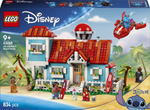 Zestaw klocków LEGO Disney Dom na plaży z bajki "Lilo i Stitch” 834 elementy (43268). Klocki