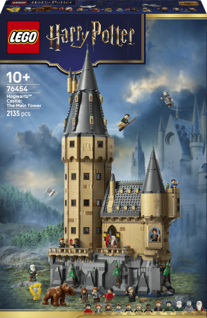 Zestaw klocków LEGO Harry Potter Zamek Hogwart: Główna wieża 2135 elementów (76454). Klocki