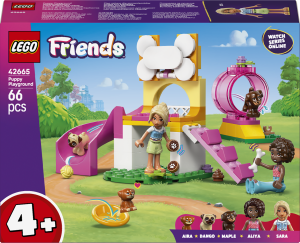 Zestaw klocków LEGO Friends Plac zabaw dla szczeniaczków 66 elementów (42665). Klocki