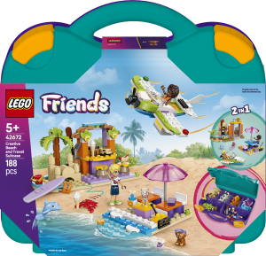 Zestaw klocków LEGO Friends Kreatywna walizka plażowa 188 elementów (42672). Klocki
