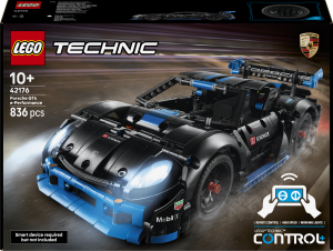 Zestaw klocków LEGO Technic Samochód wyścigowy Porsche GT4 e-Performance 834 elementy (42176). Klocki
