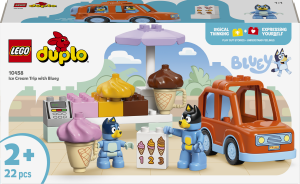 Zestaw klocków LEGO Duplo Wyprawa po lody z Blue 22 elementy (10458). Klocki