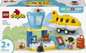 Zestaw klocków LEGO Duplo Pierwszy raz na lotnisku 23 elementy (10443). Klocki