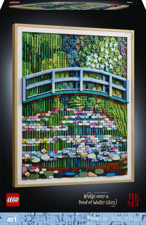 Zestaw klocków LEGO Art Claude Monet — Most nad stawem z liliami wodnymi 3179 elementów (31220). Klocki